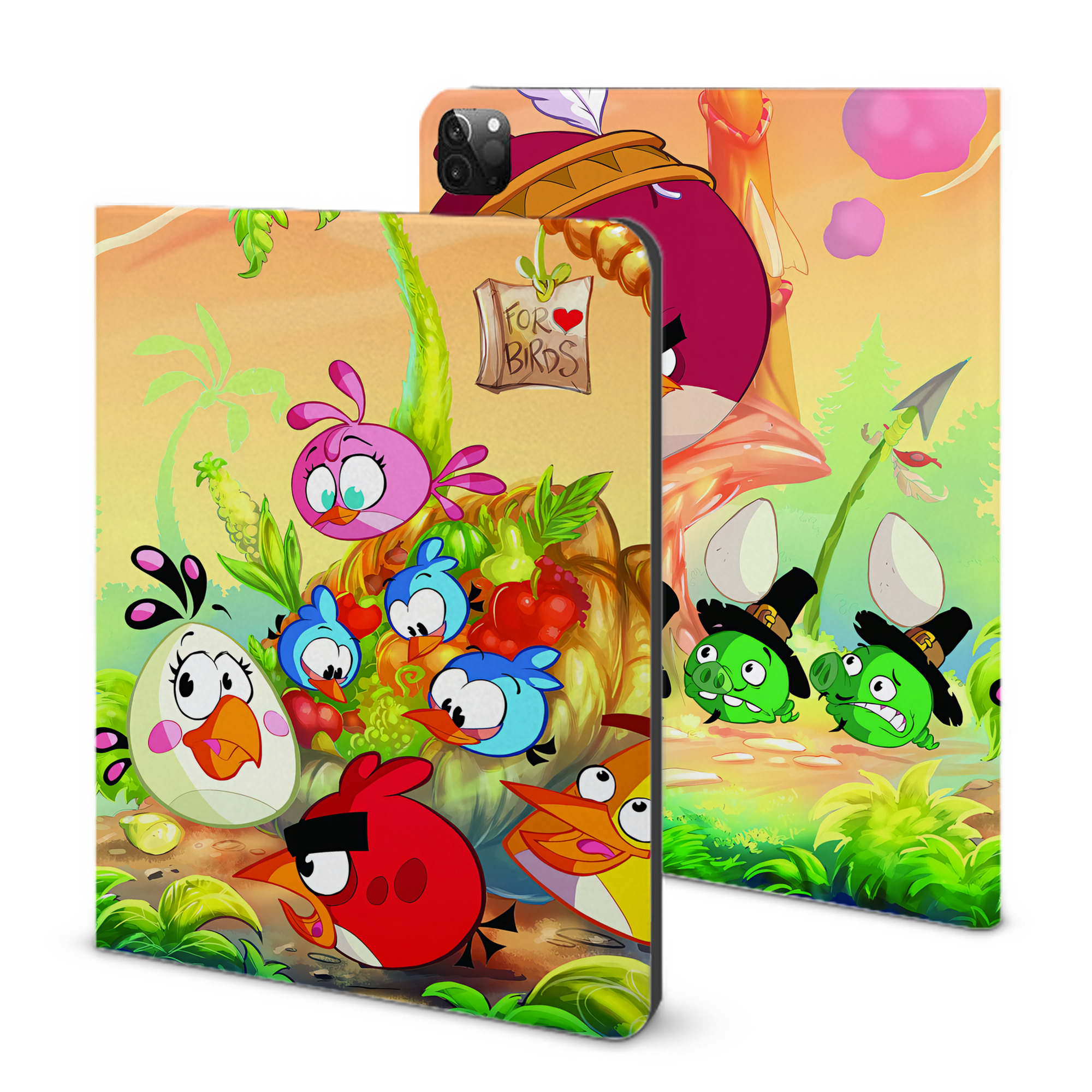 （画像用） Angry Birds アングリーバード IPadケース ペンホルダー付き ブックスタイルデザイン